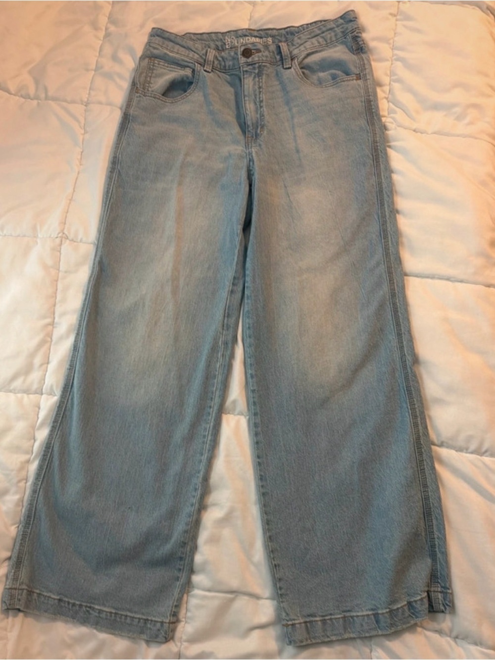 No Boundaries Light Blue Wide-Leg Jeans